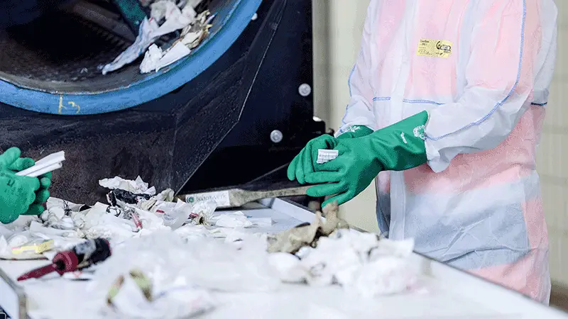 Restabfallanalyen mit teamsort